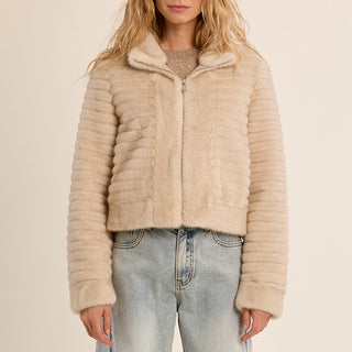 Ribbed Plush Jacket