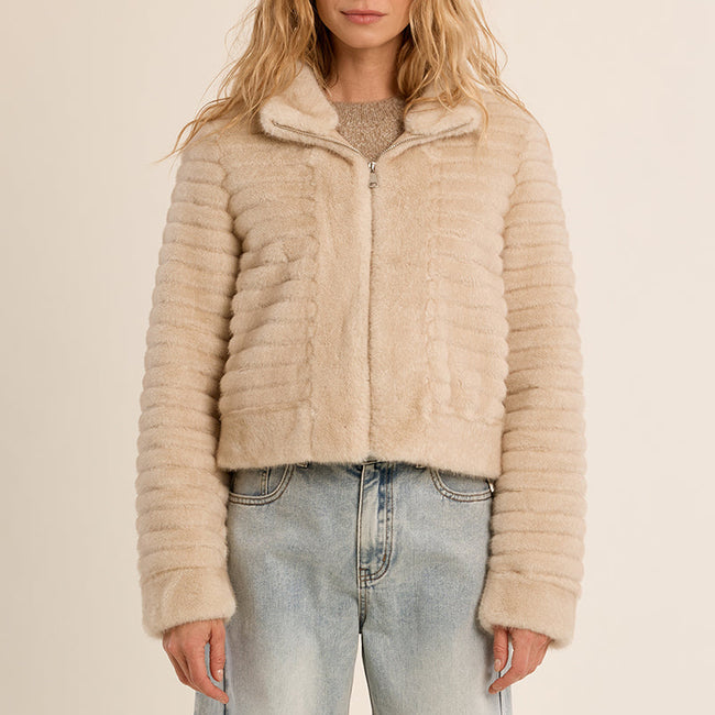 Ribbed Plush Jacket Secondary image