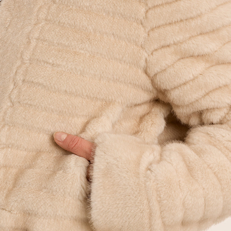 Ribbed Plush Jacket