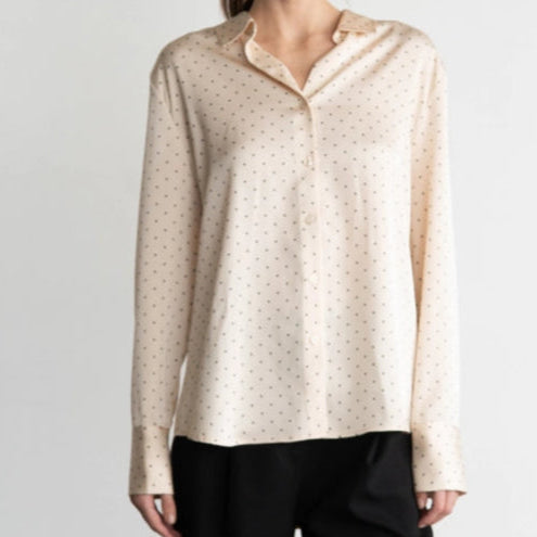 Polka Dot Button Up Blouse