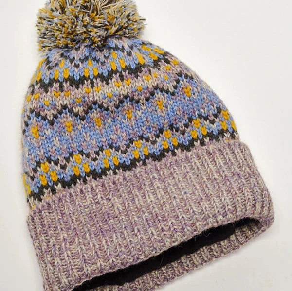 Free People First Frost Fairisle Pom Pom Beanie