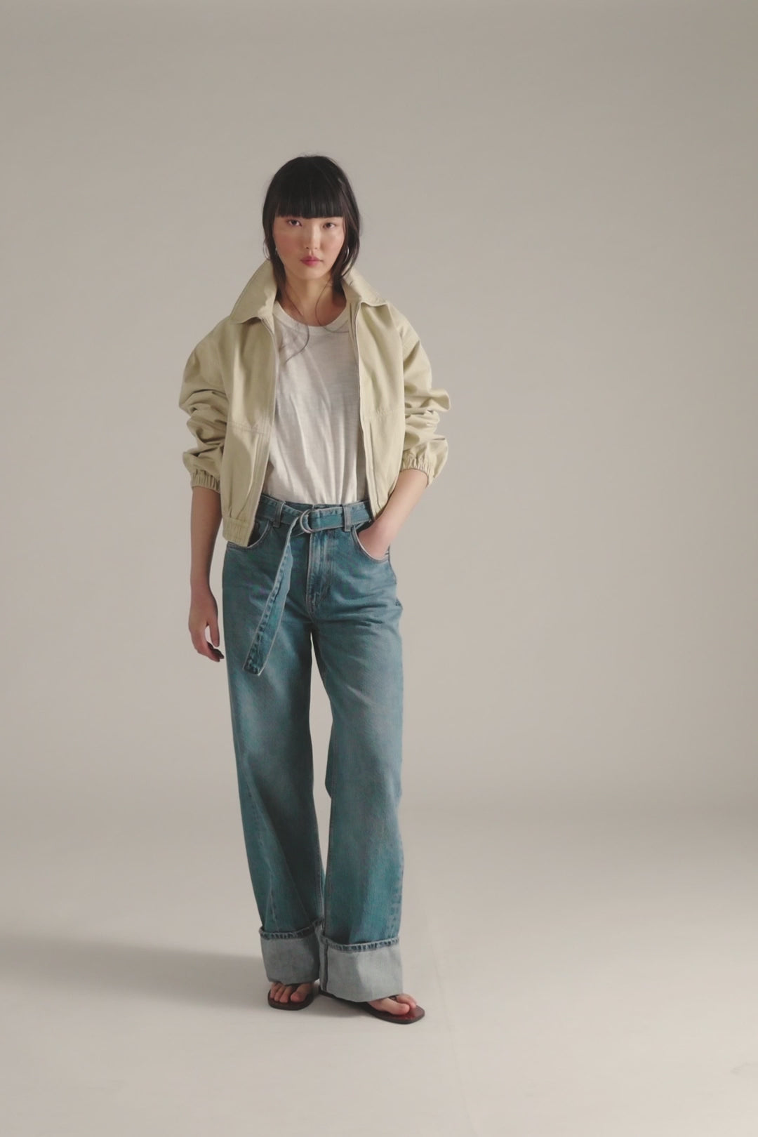 Free People East Bay Cuffed Jeans
