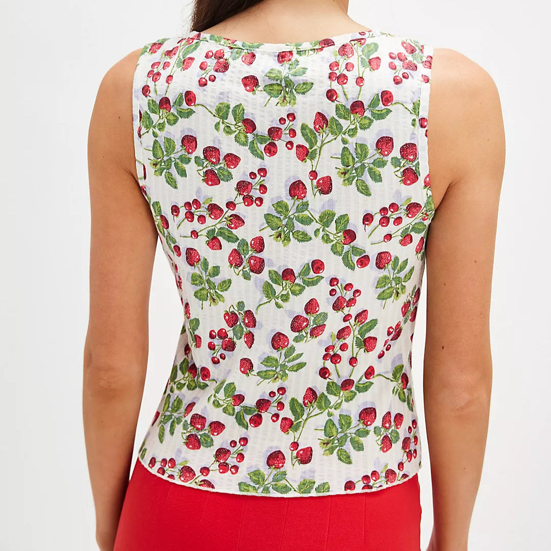 Free People Printed Tilly Vest