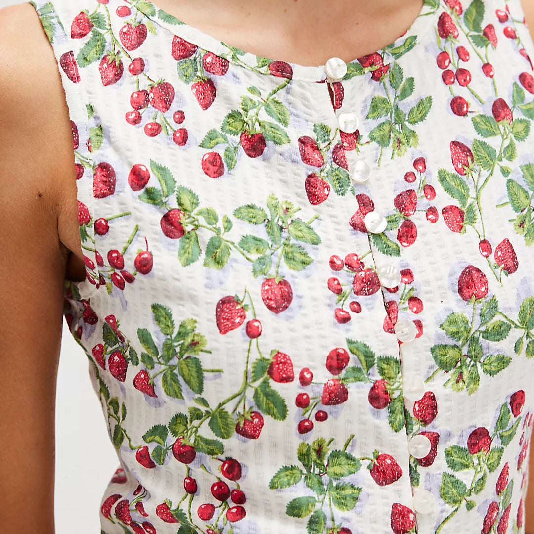 Free People Printed Tilly Vest