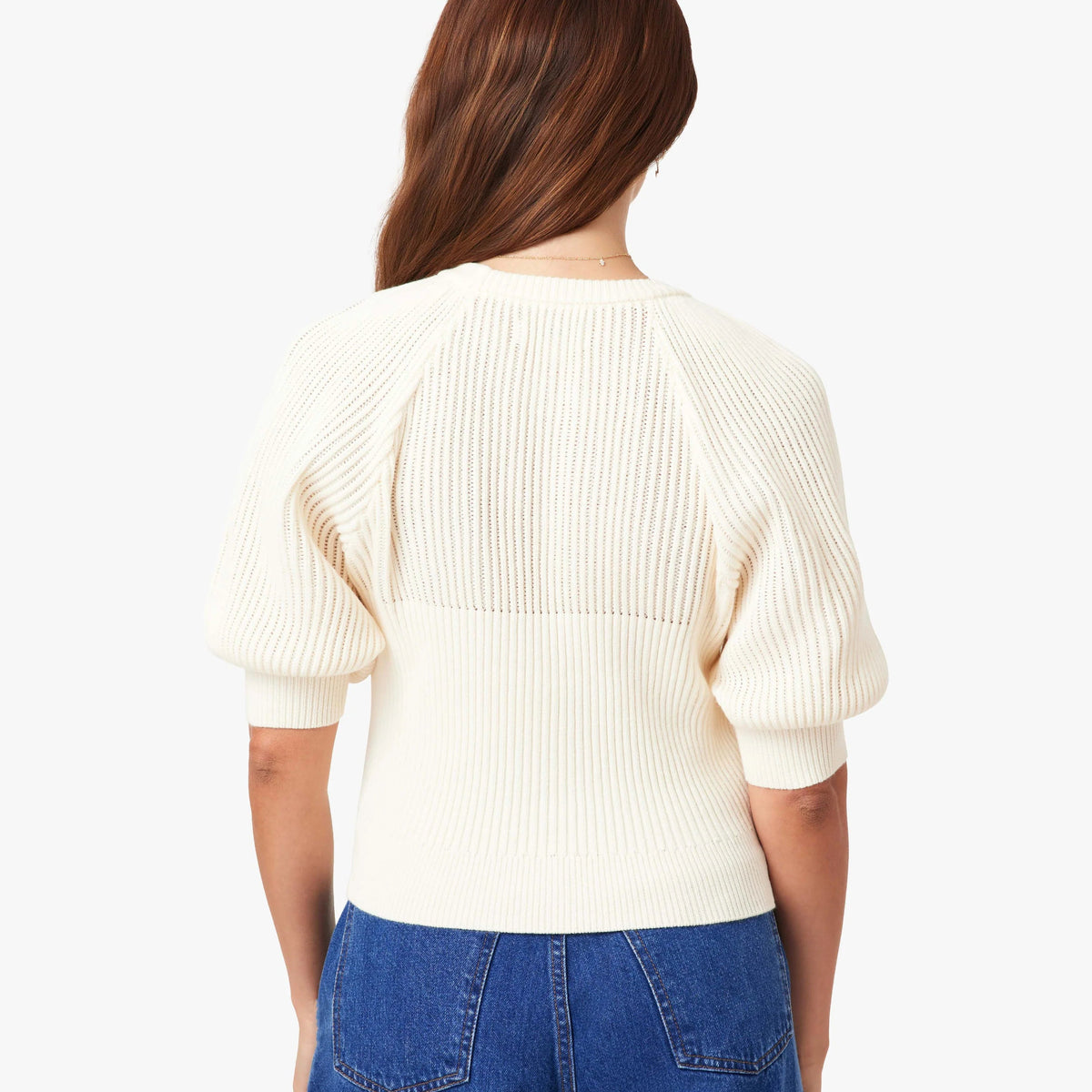 Puff Raglan Sleeve Sweater