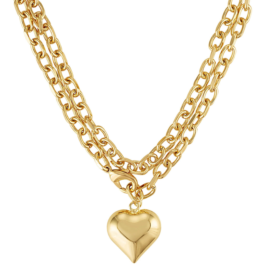 Poppy Puffy Heart Necklace Secondary image