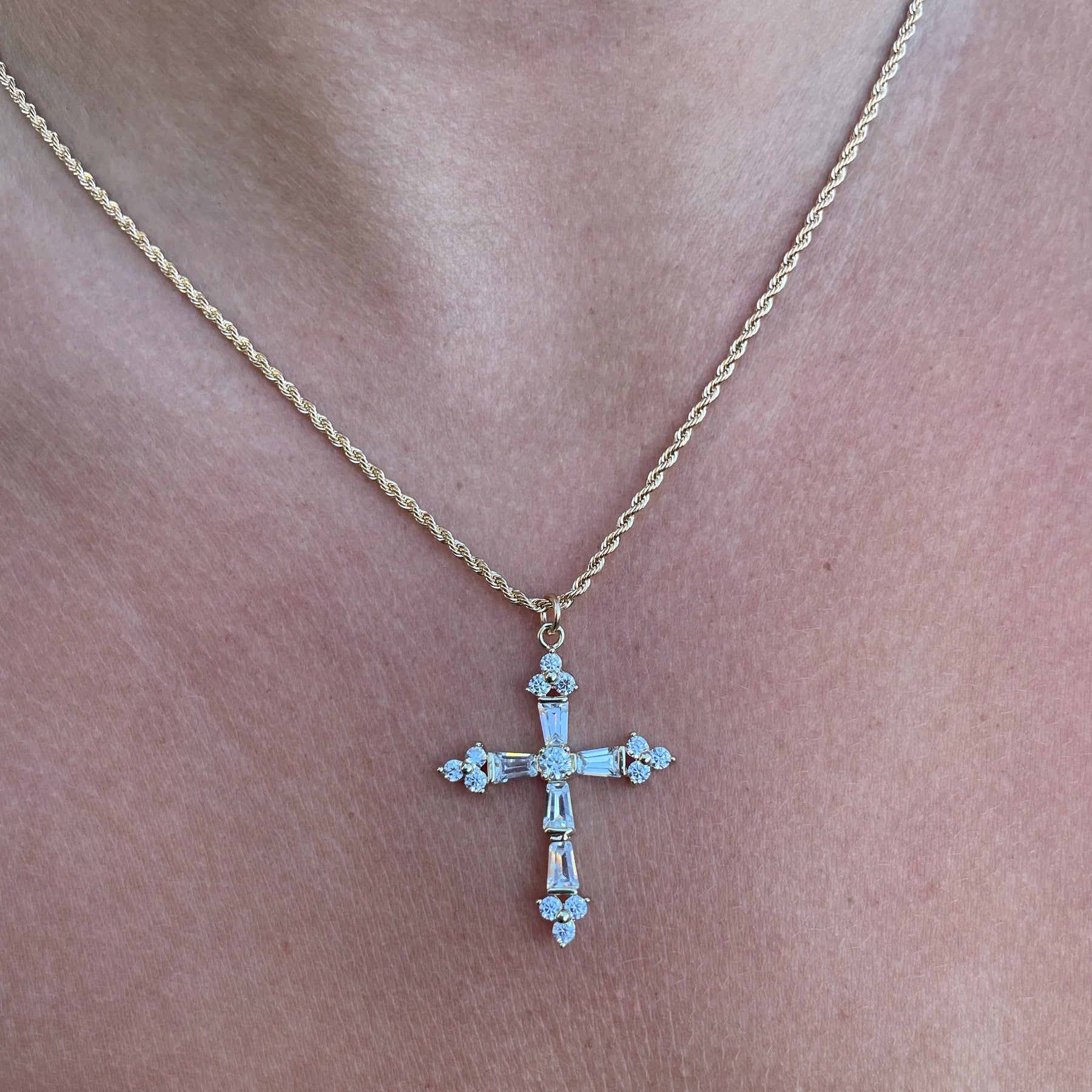 Joy Dravecky Queen's Cross Necklace