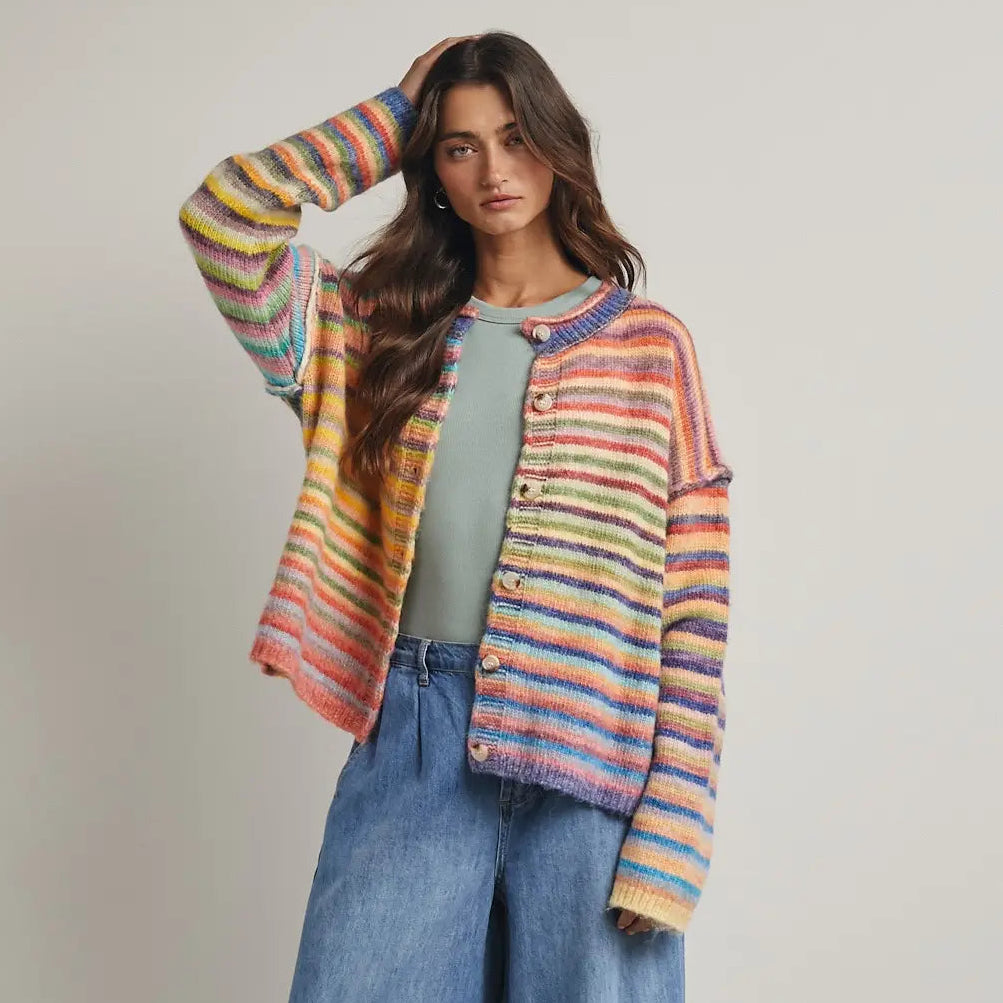 Rainbow Knit Cardi