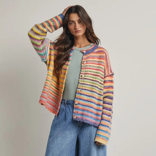 Rainbow Knit Cardi