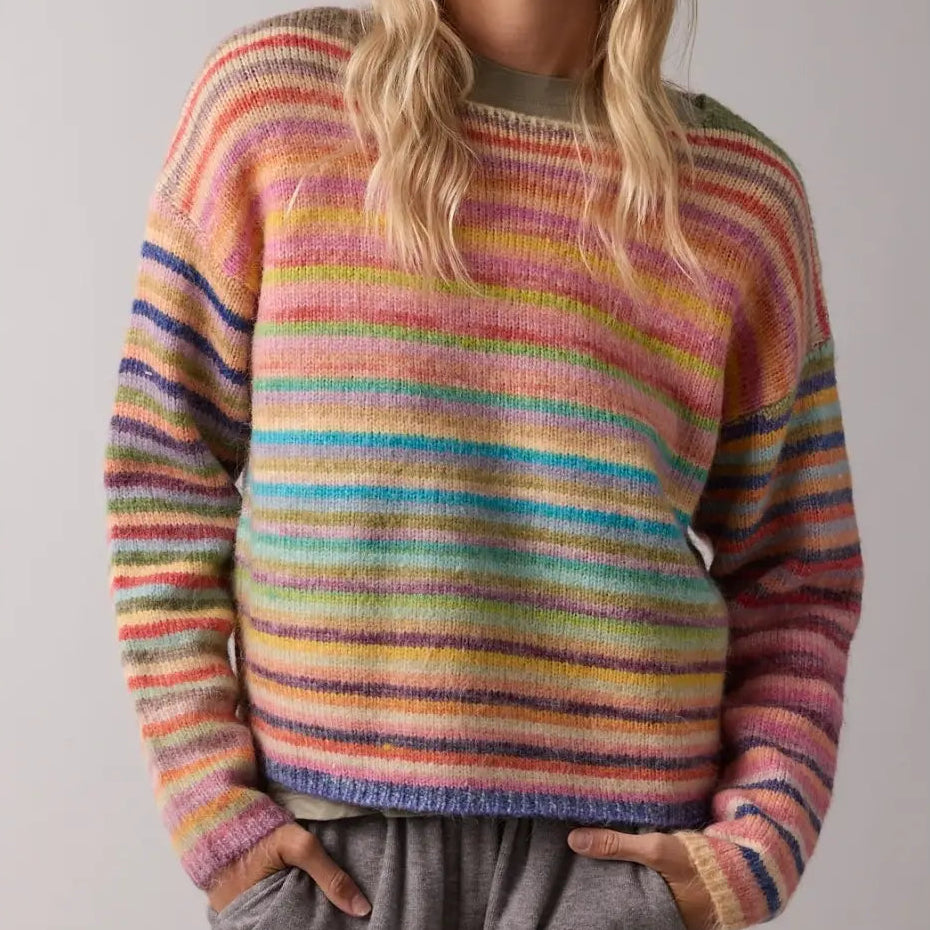 Rainbow Knit Sweater