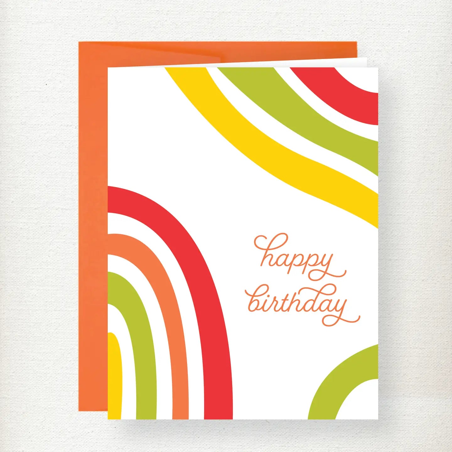 Random Lines Birthday Greeting Card