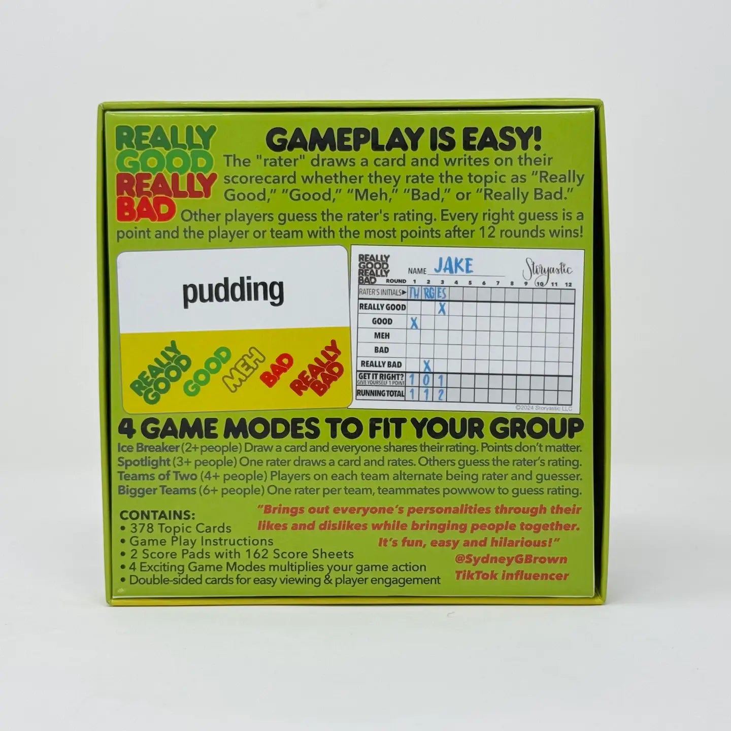 Really Good Really Bad: Get To Know You Rating Game