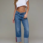 Hidden Ella High Rise Cuffed Jean