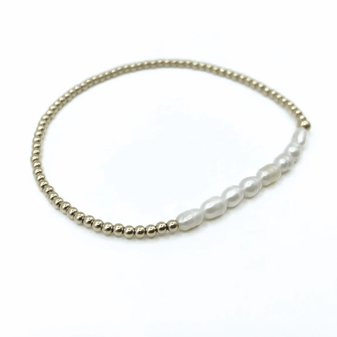 Erin Gray Petite Row Rice Pearl Bracelet