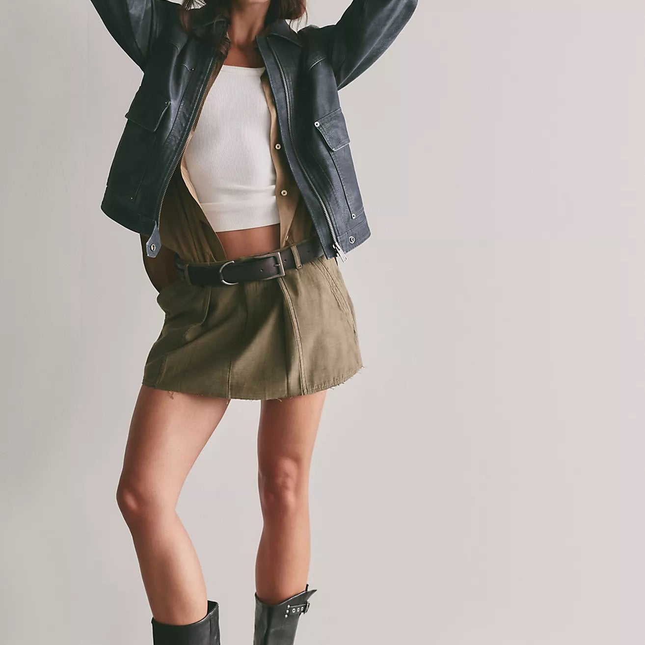 Free People Riverfront Surplus Mini Skirt Secondary image