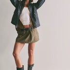 Free People Riverfront Surplus Mini Skirt
