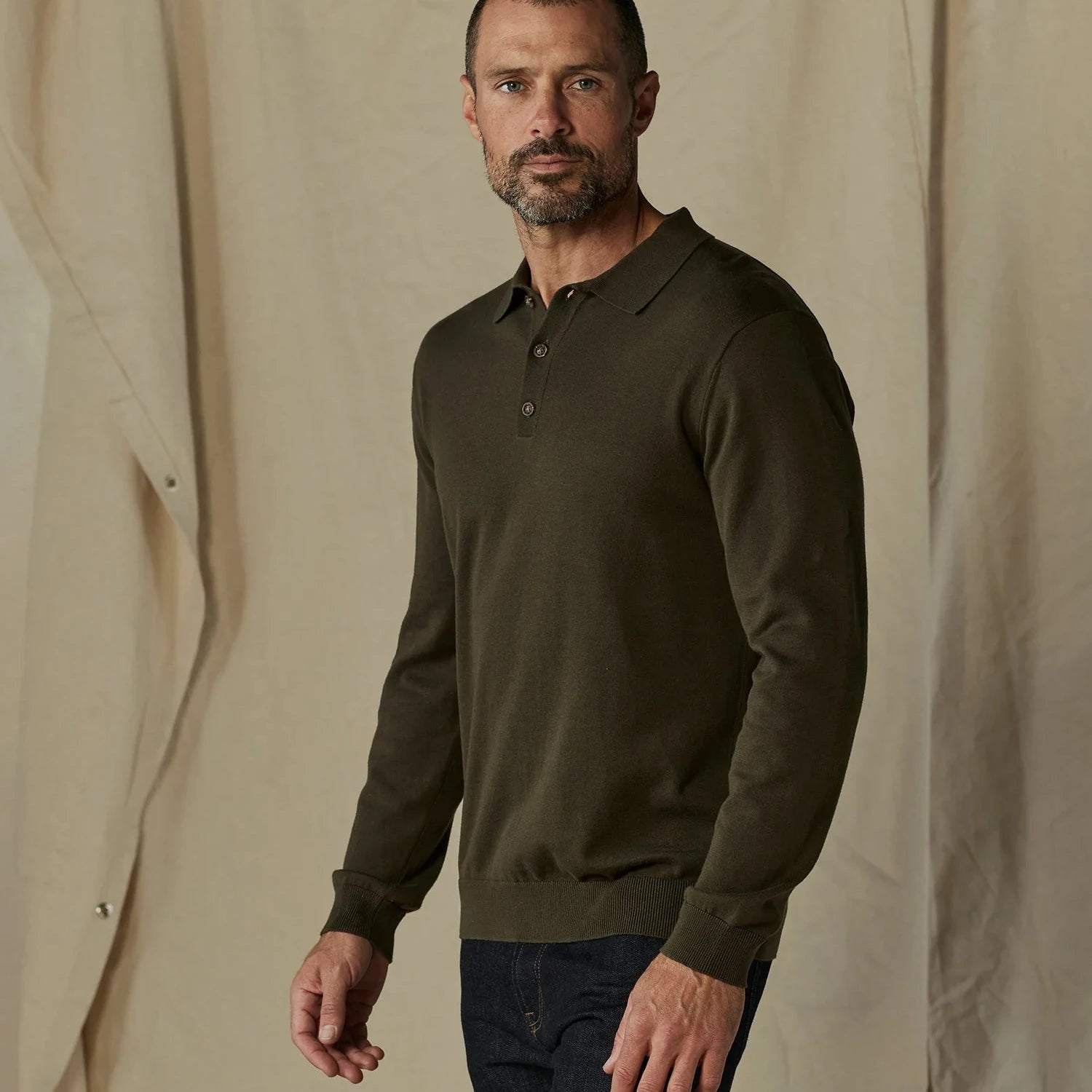 Robles Knit Long Sleeve Polo