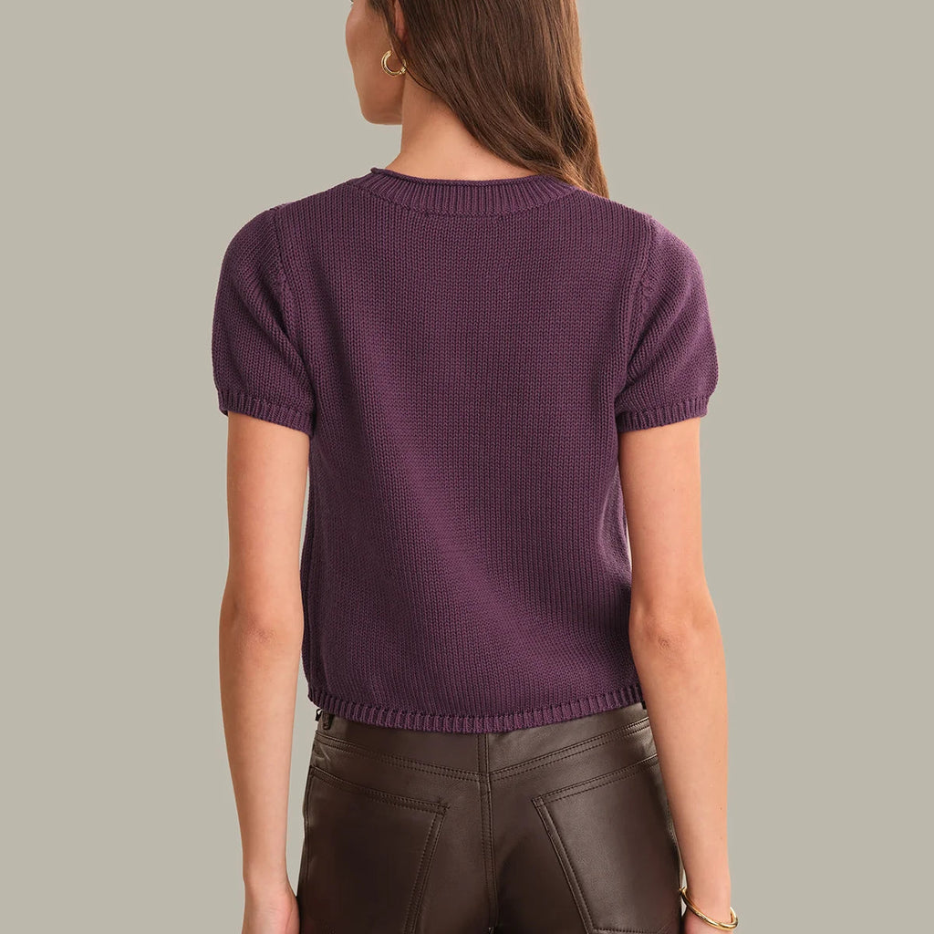 Rolled Edge Sweater Top