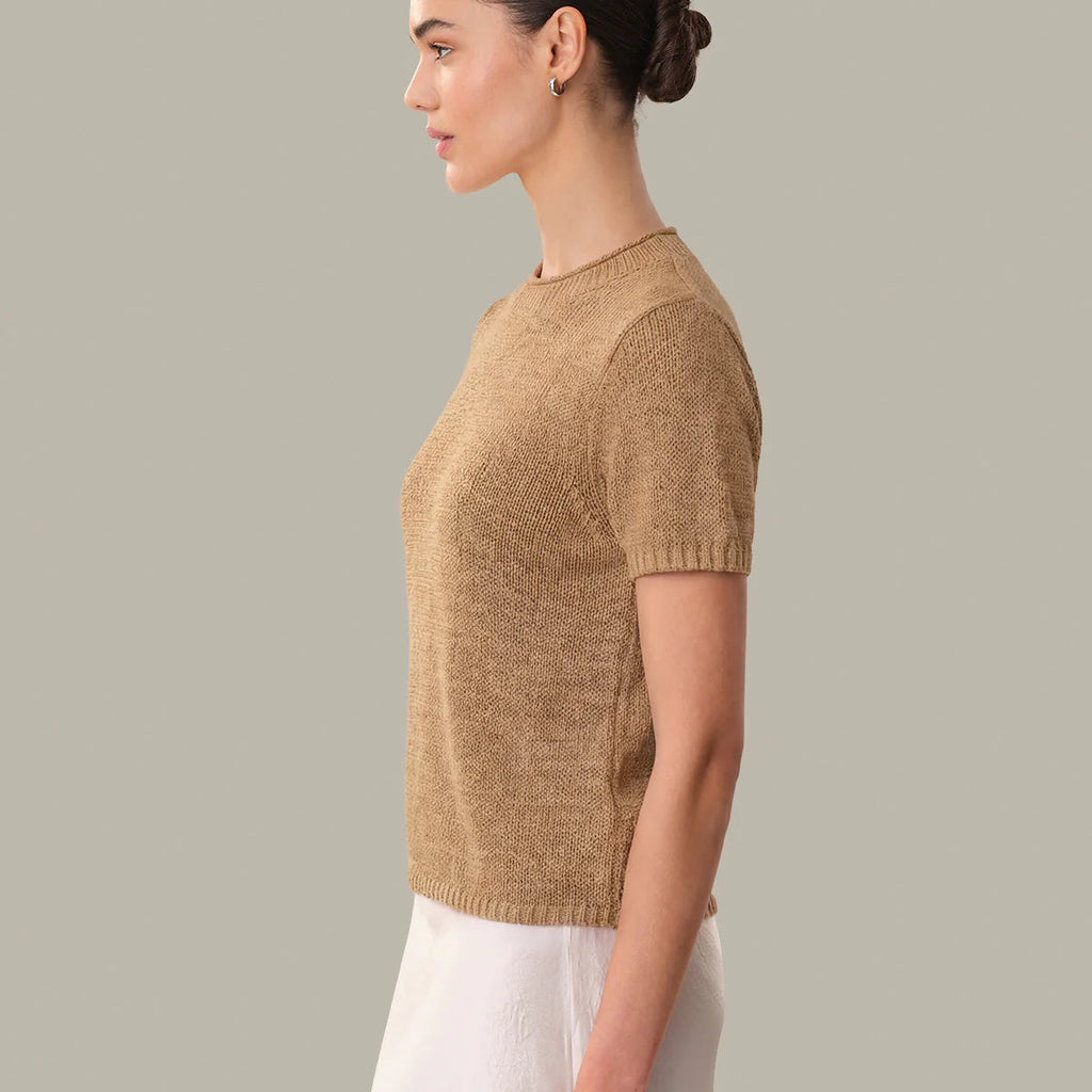Rolled Edge Sweater Tee