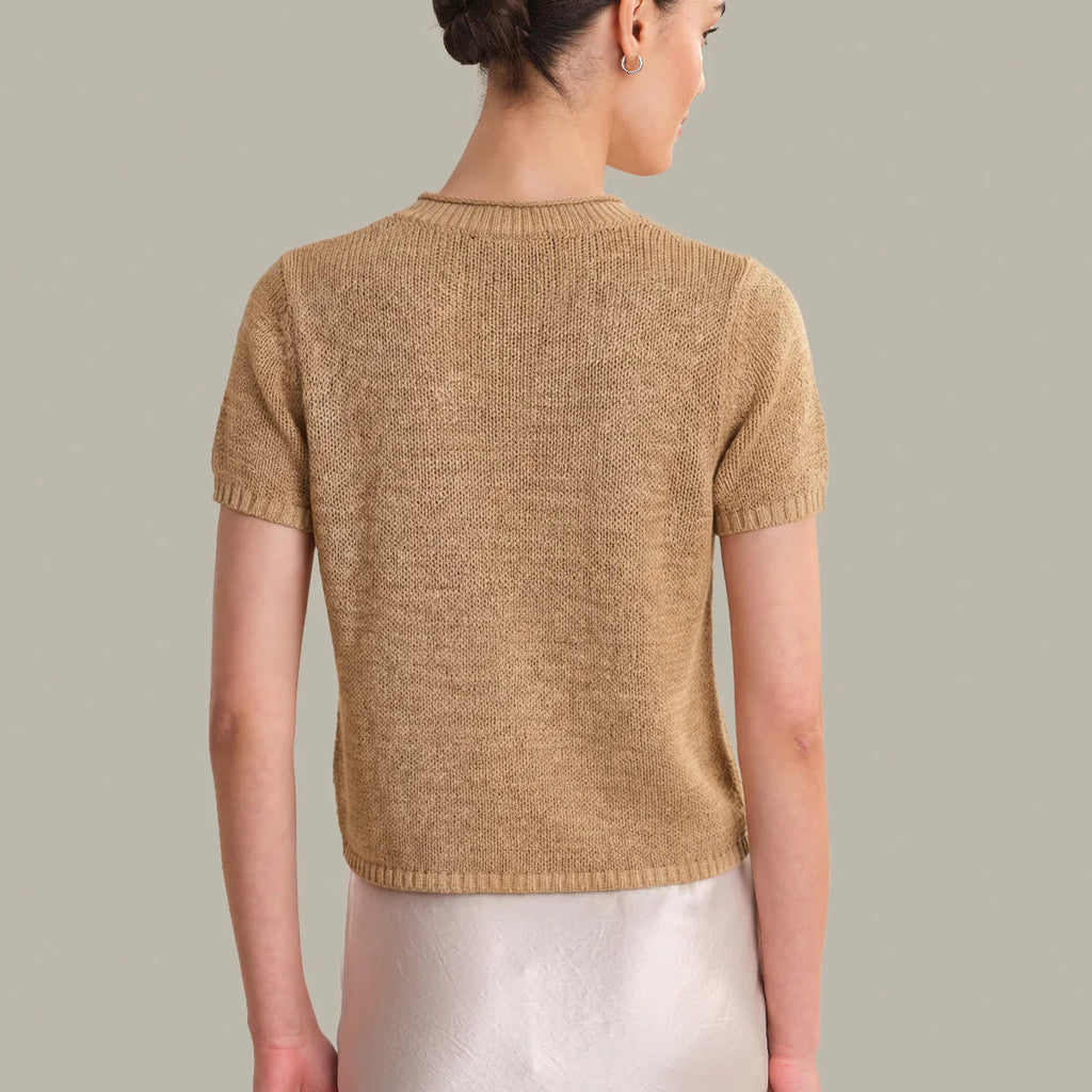 Rolled Edge Sweater Tee