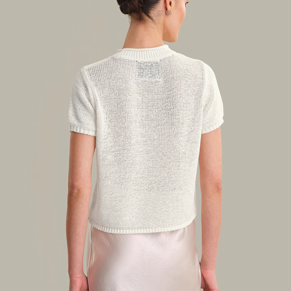 Rolled Edge Sweater Tee
