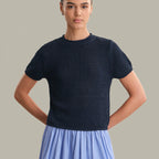 Rolled Edge Sweater Tee