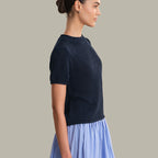 Rolled Edge Sweater Tee