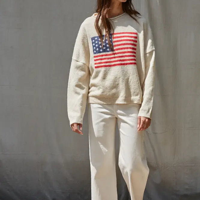 Roll Neck Flag Sweater