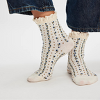 Free People Rosebud Waffle Knit Ankle Socks