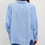 Free People Sabine Tailored Striped Shirt