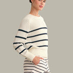Saddle Shoulder Stripe Crew
