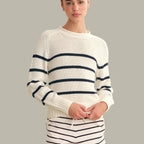 Saddle Shoulder Stripe Crew