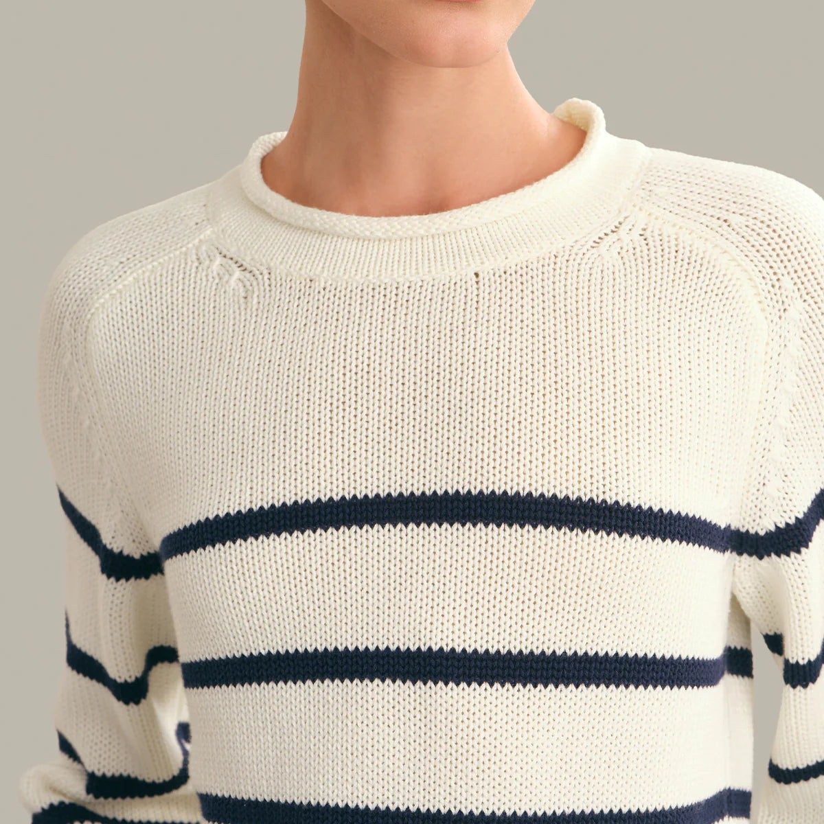 Saddle Shoulder Stripe Crew Secondary image