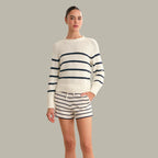 Saddle Shoulder Stripe Crew