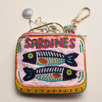 Beaded Sardine Tin Zip Pouch