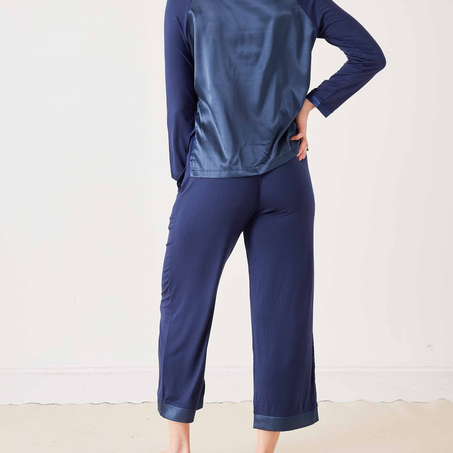 Satin Sailor Modal Pajama Set