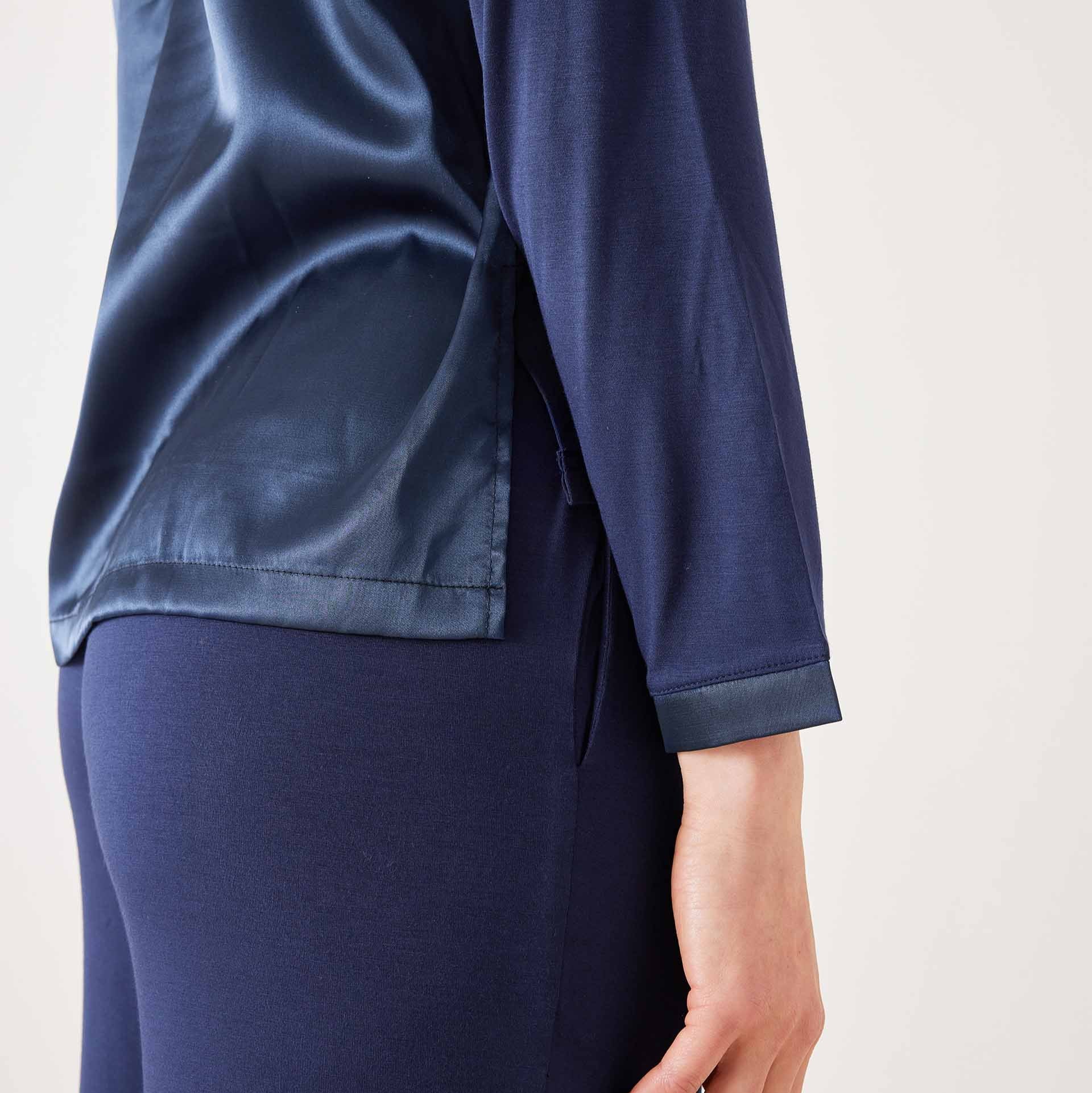 Satin Sailor Modal Pajama Set