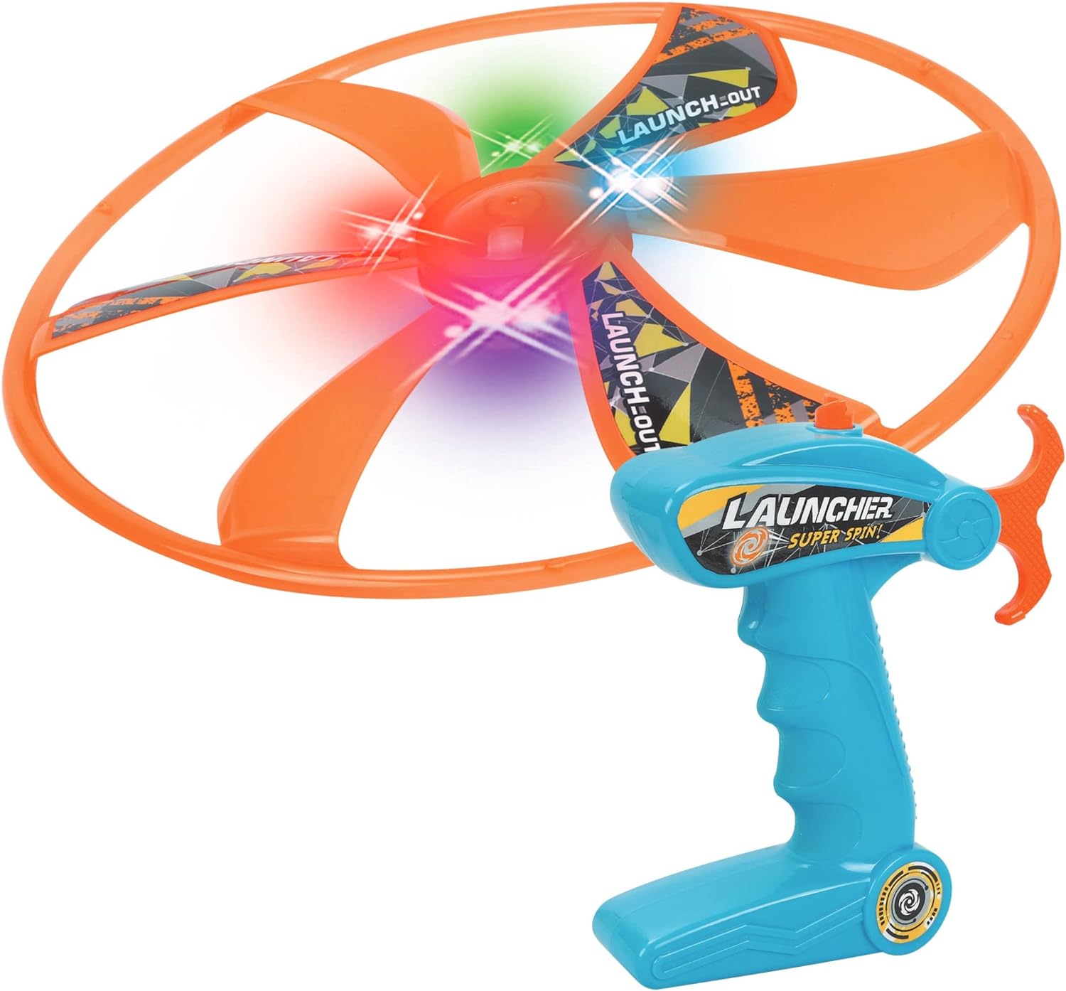 Nothing But Fun Toys Light Up LED Flying Saucer Launcher