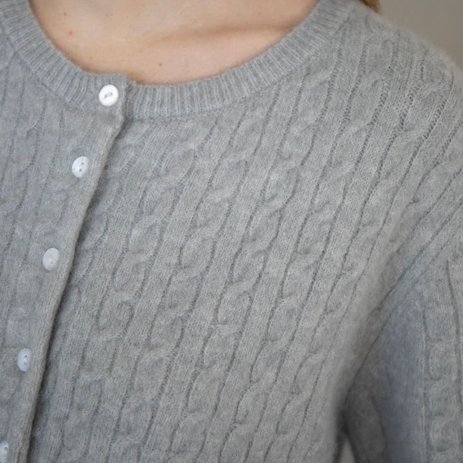 Sawyer Cable Knit Short Sleeve Cardigan