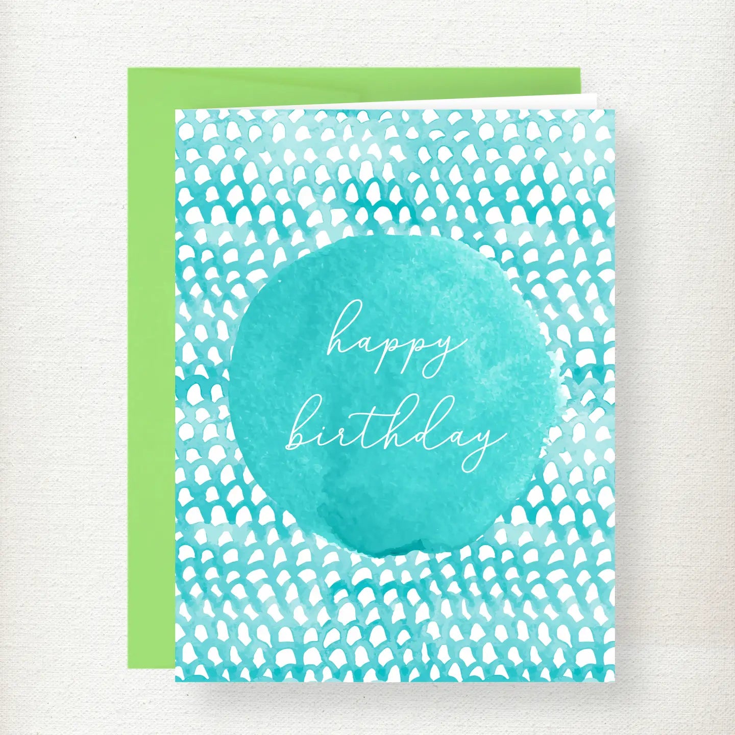 Scallop Pattern Birthday Greeting Card