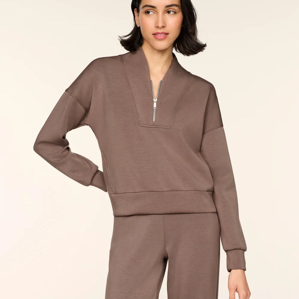 SPANX AirEssentials Shawl Collar Half Zip