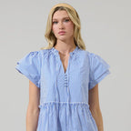 Shera Striped Empire Tiered Mini