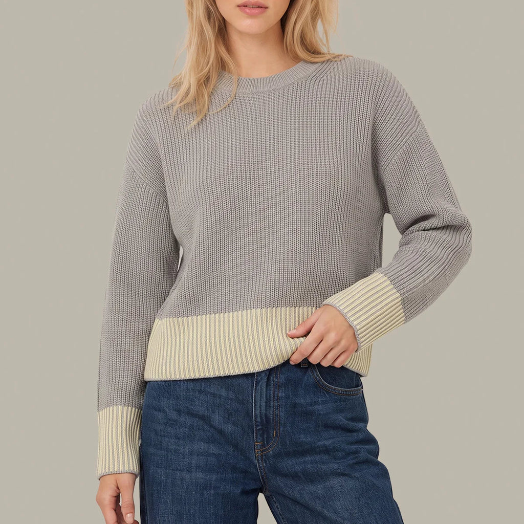Sienna Stripe Rib Pullover
