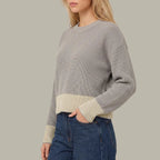 Sienna Stripe Rib Pullover