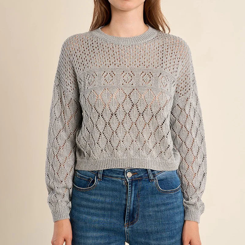 Maris Openwork Knit Tee