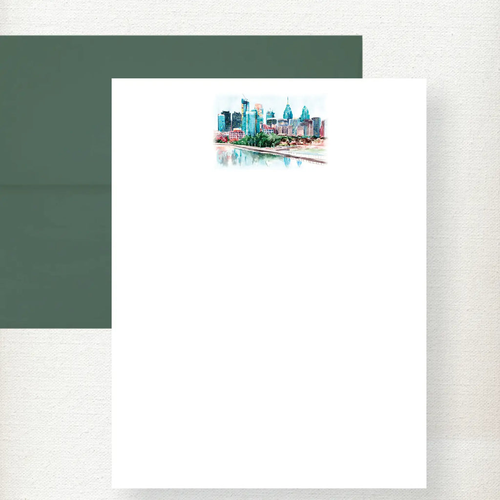 Kramer Drive Philadelphia Skyline Note Card Set