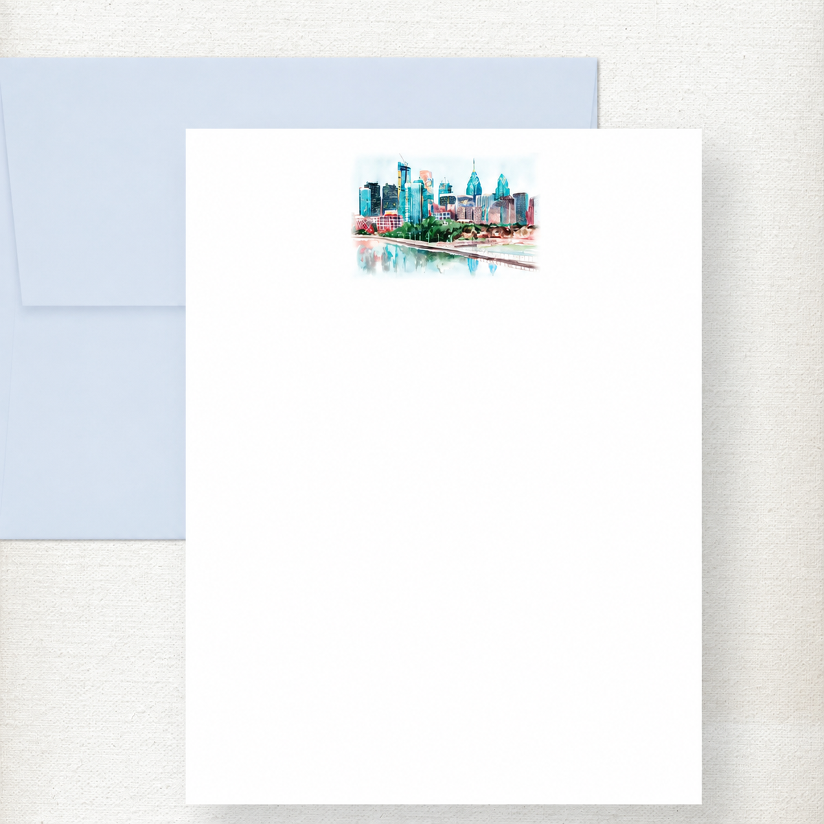 Kramer Drive Philadelphia Skyline Note Card Set