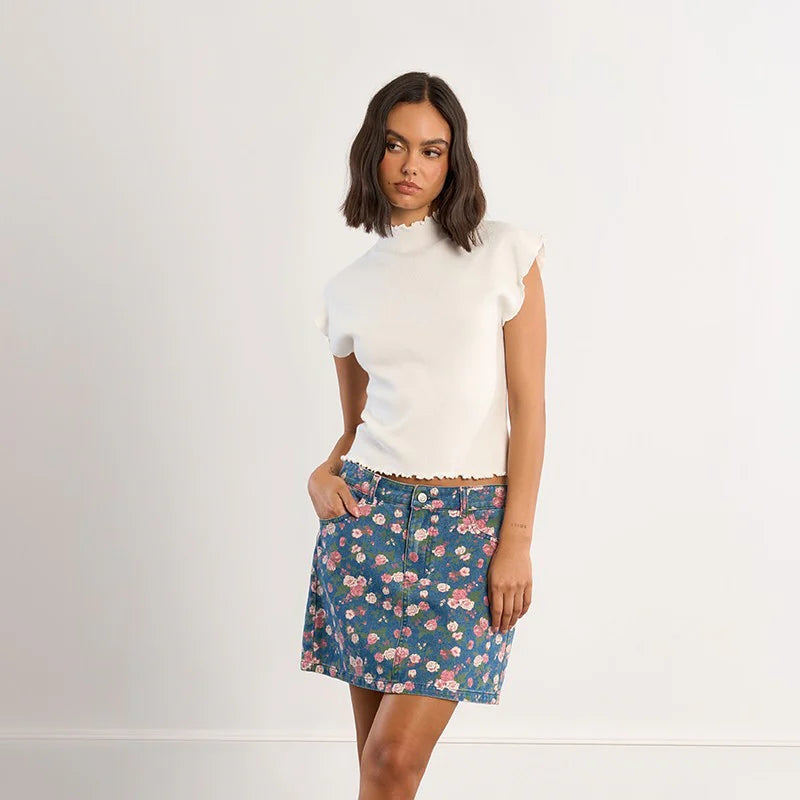 Cloudline Ruffle Sleeveless Tee