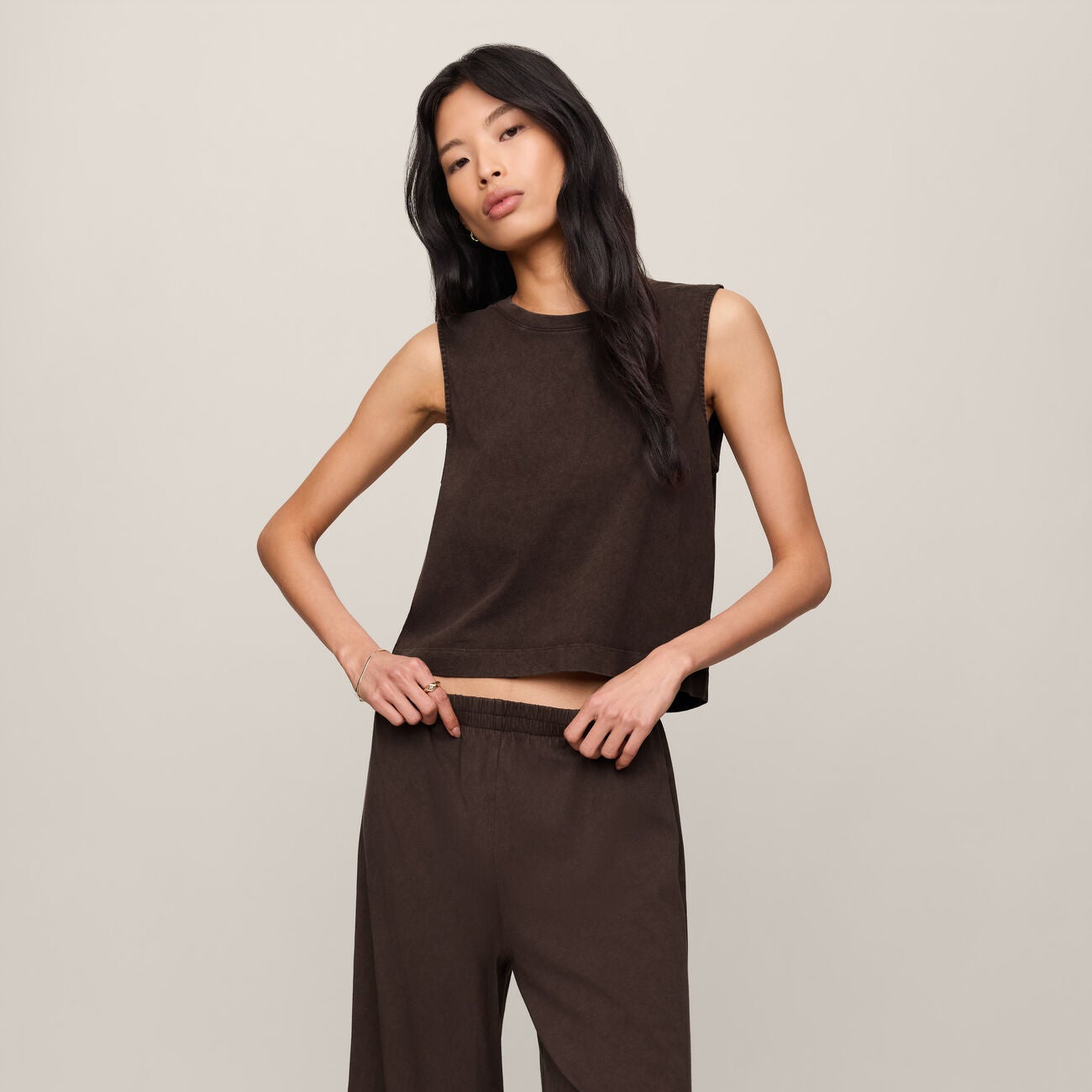 Sloane Jersey Muscle Tank