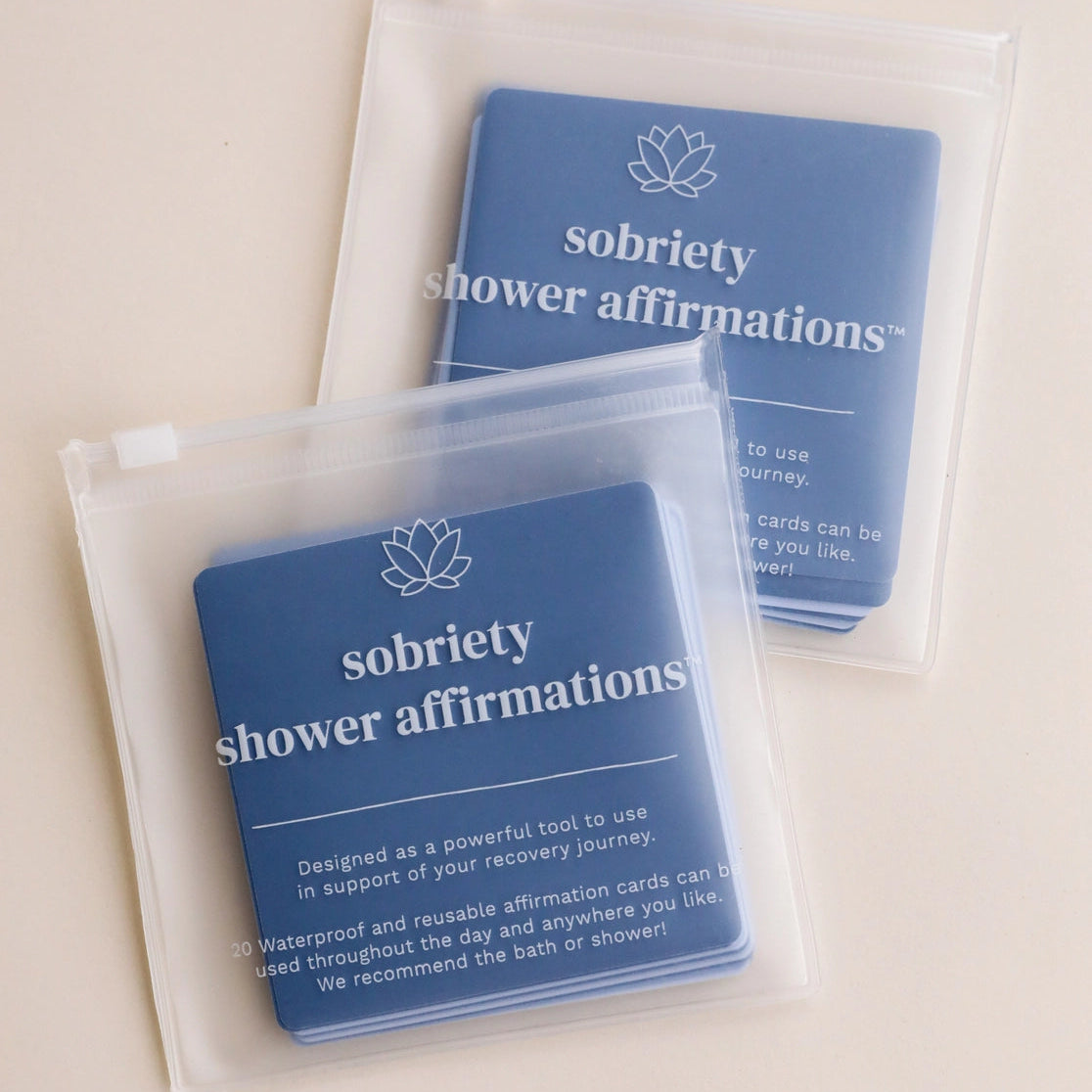 Sobriety Shower Affirmation Cards
